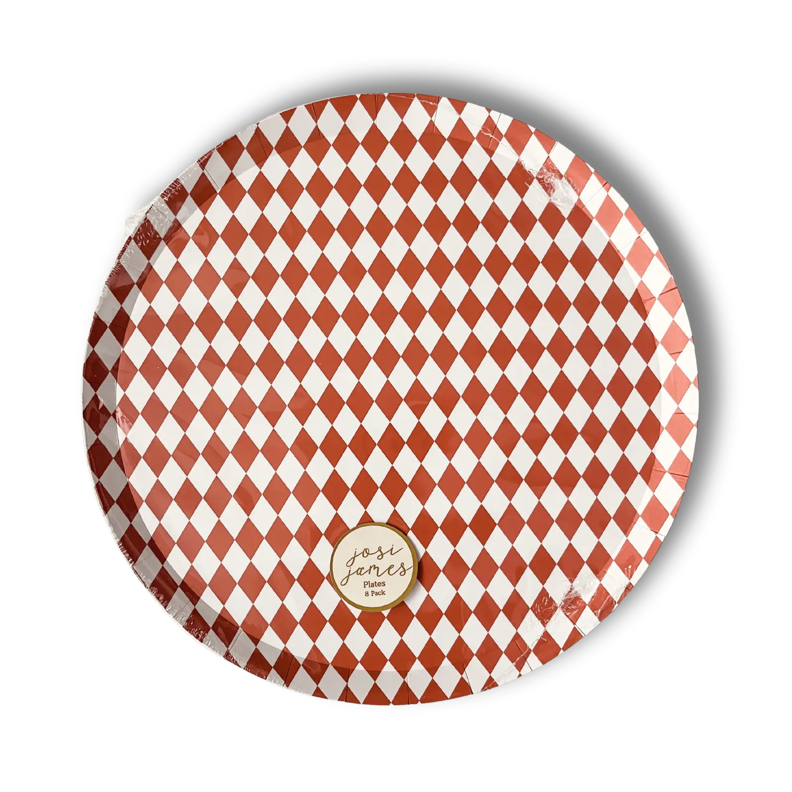 Premium Orange Bavarian Check Plate, (8pcs)