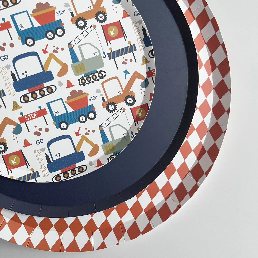 Premium Orange Bavarian Check Plate, (8pcs)