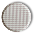Premium Pink Bavarian Check Paper Party Plate (8pcs)