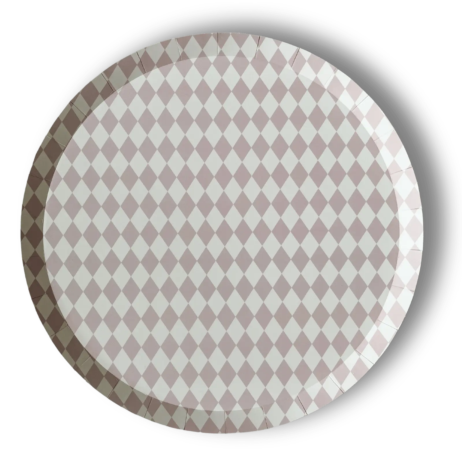 Premium Pink Bavarian Check Paper Party Plate (8pcs)