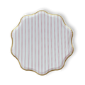 Premium Red Farmhouse Striped Plate (12pcs)