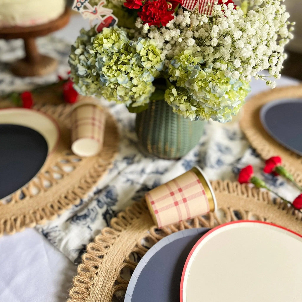 Red Plaid Cups