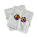 Retro Groovy Large Disposable Paper Napkins (16pcs)