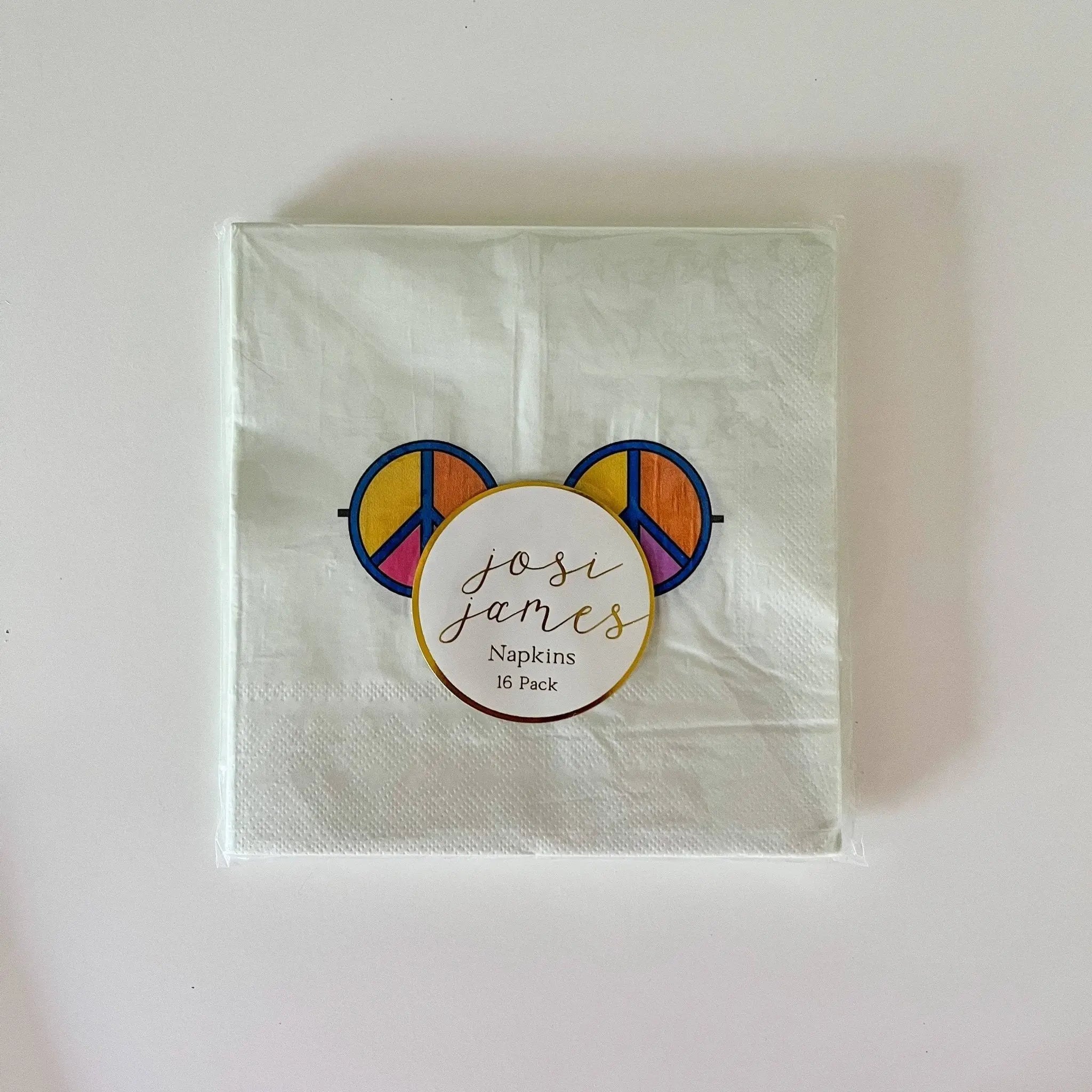 Retro Groovy Large Disposable Paper Napkins (16pcs)