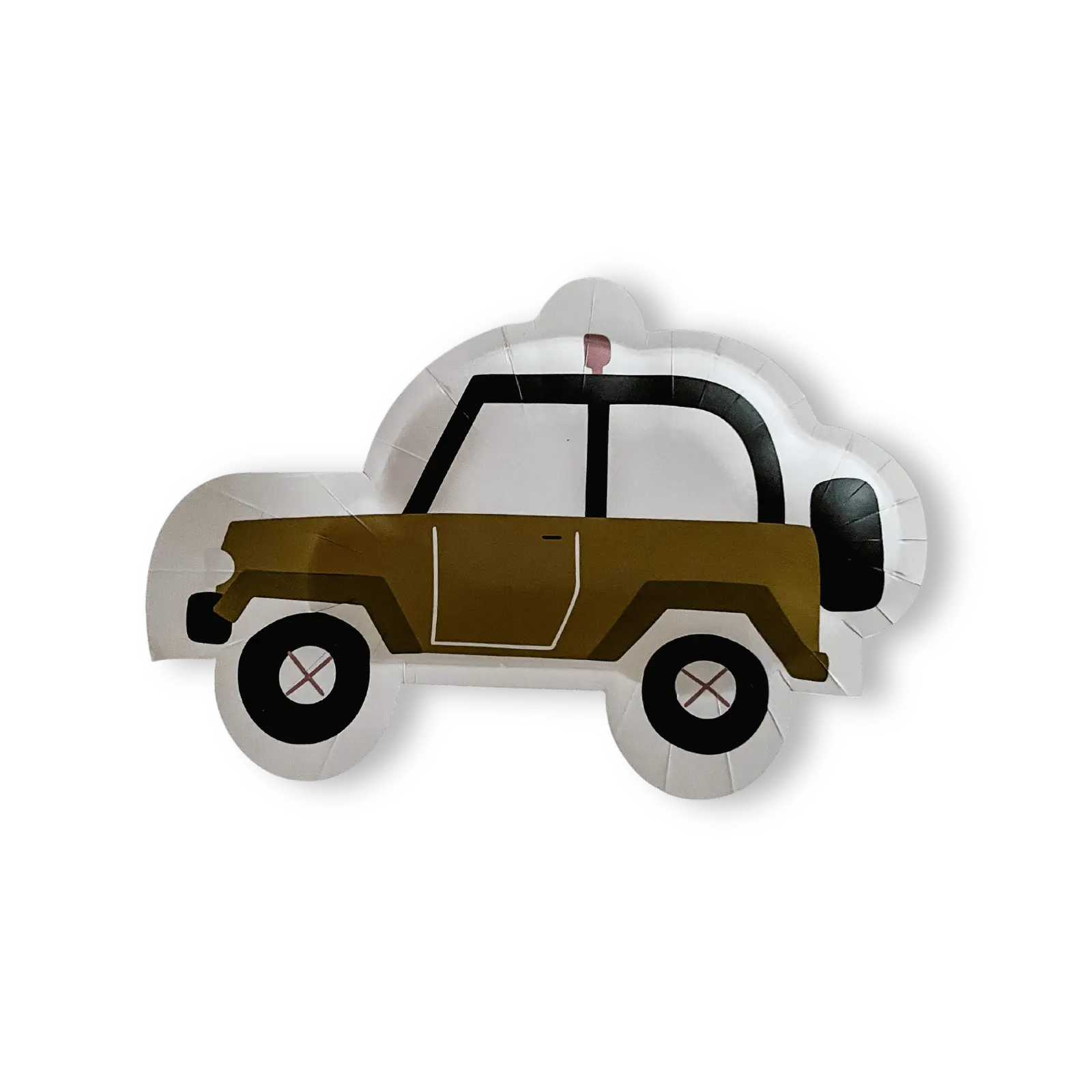 Safari Jeep Dessert Paper Party Plate (8pcs)