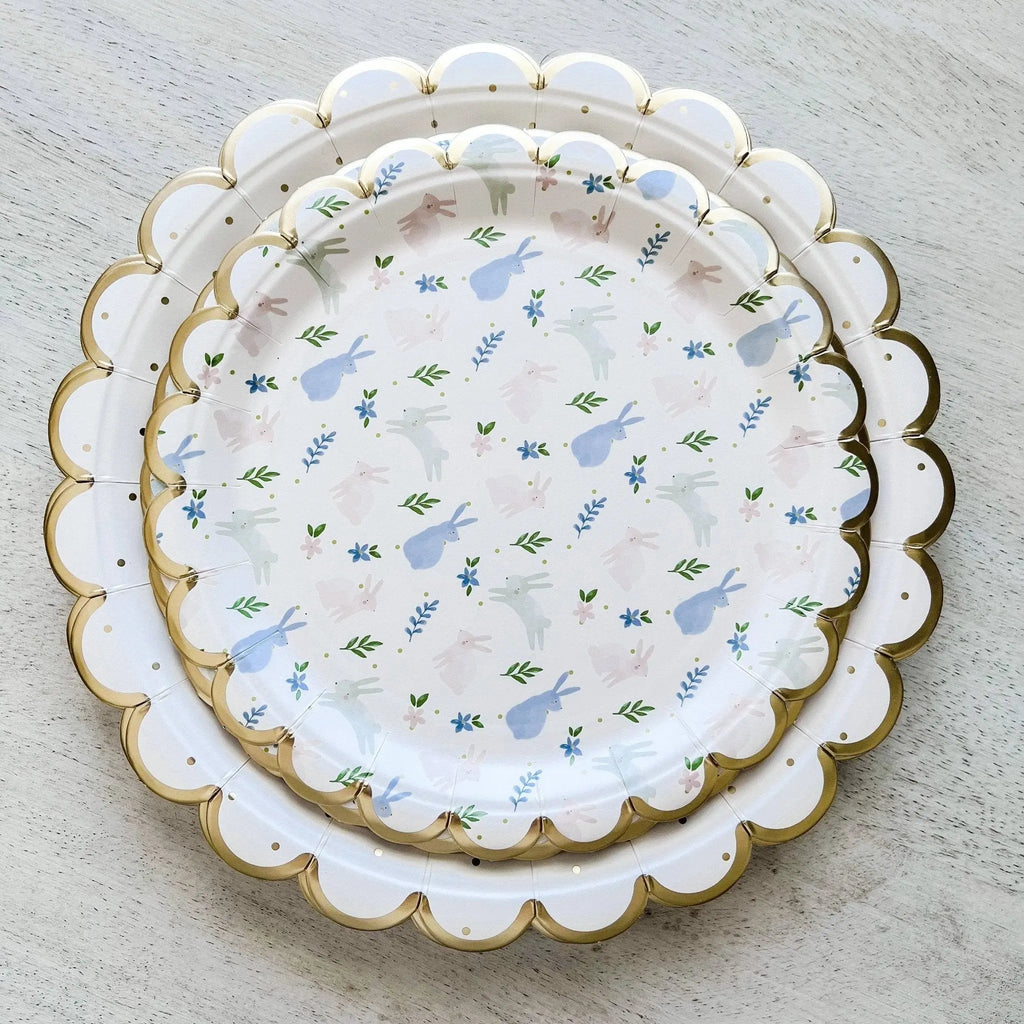 Scalloped Polka Dot Party Paper Plate (8pcs)