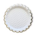 Scalloped Polka Dot Party Paper Plate (8pcs)