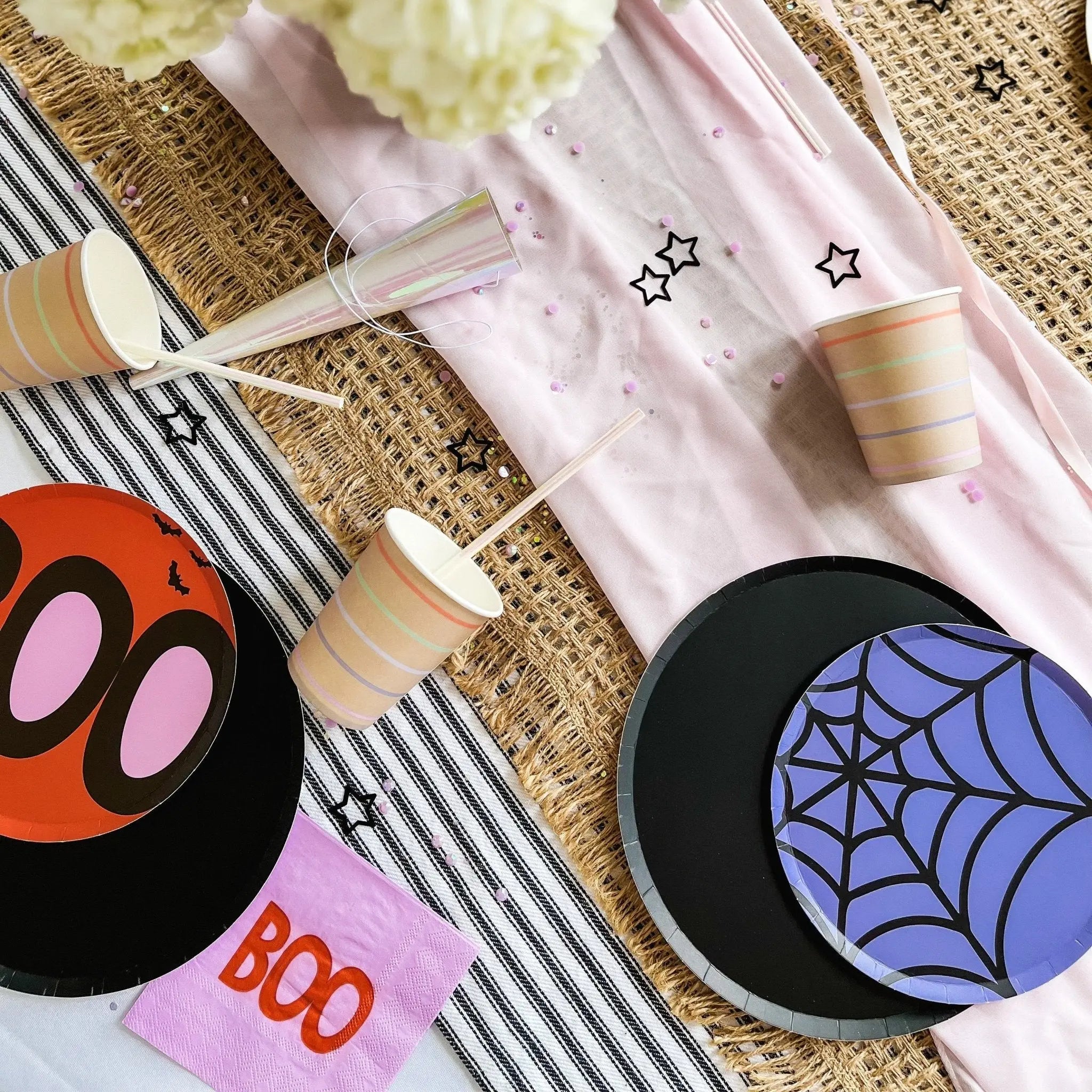 Small Spider Web Dessert Plate (8pcs)