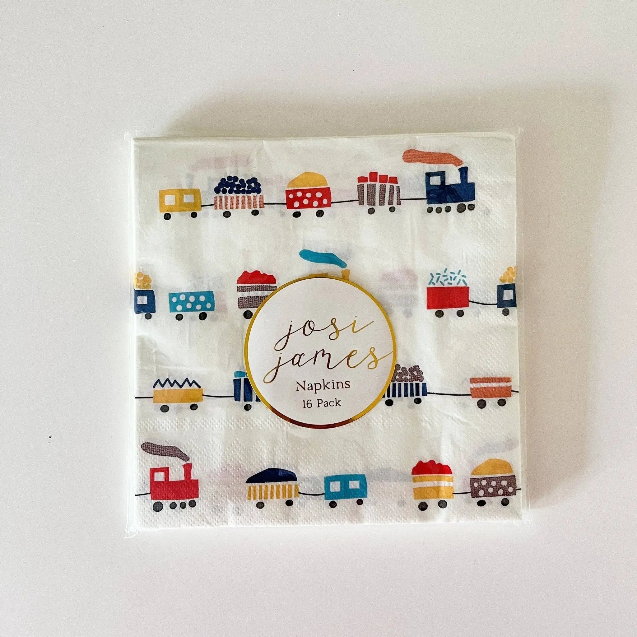 Train Large Disposable Paper Napkins (24pcs)