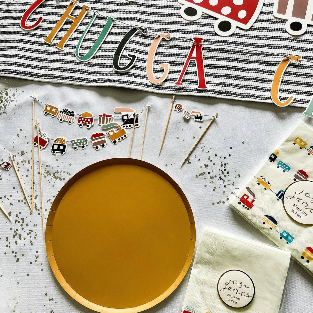 Train Large Disposable Paper Napkins (24pcs)